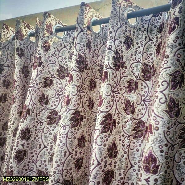 Velvet Jacquard & Cotton Printed Self Motif Curtains  Elegant & Stylis 7