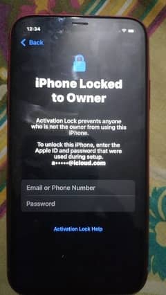 iphone xr 64gb waterpack. icloud lock