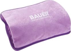 Bauer Professional Electric Hot Water Bottle ~ Soft Touch Cover, Lilac