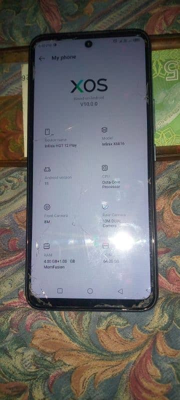 infinix hot 12play 4/64 1