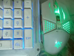 Lighting keyboard mouse combo three way light