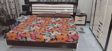 Urgent Bed room furniture for sale in Karachi (4 piece bed room set)