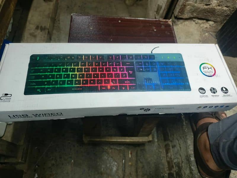 RGB Gaming Professional Keyboard Brand New Metal Body 7