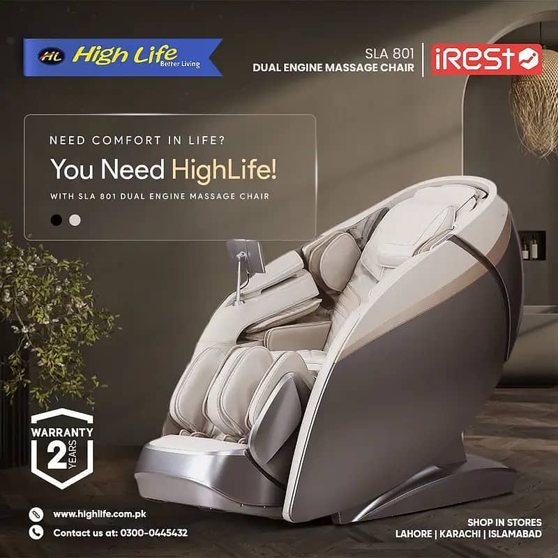 iREST MASSAGE CHAIR PAKISTAN, 4D World no. 1 Massage Chair|Recliner 0