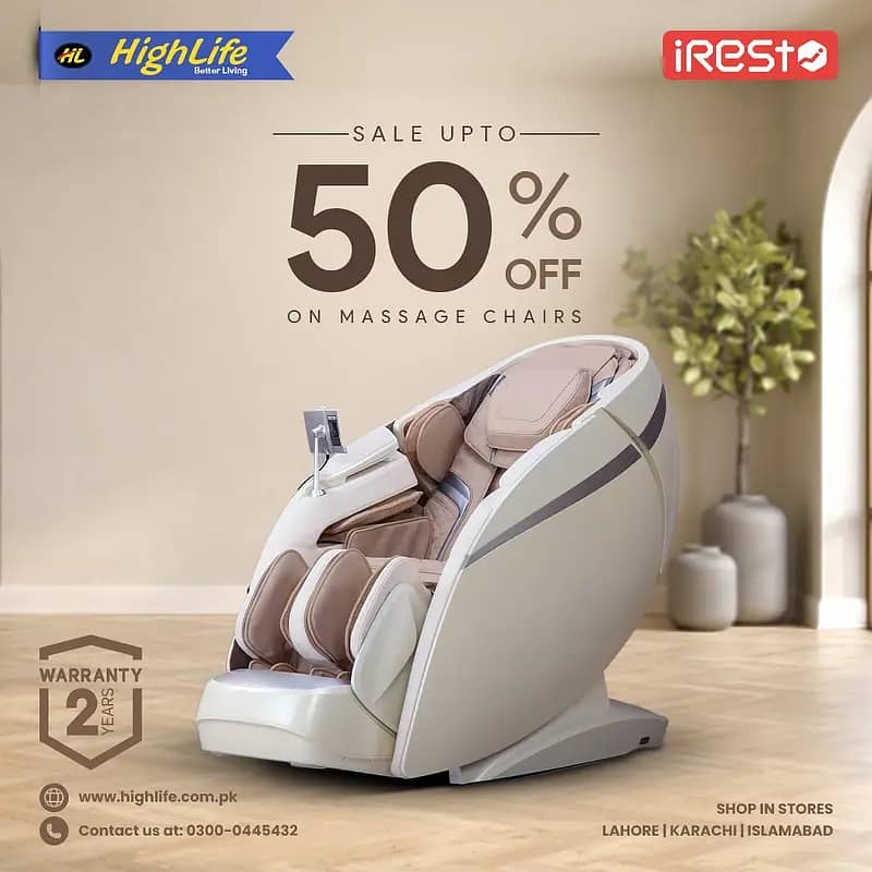 iREST MASSAGE CHAIR PAKISTAN, 4D World no. 1 Massage Chair|Recliner 6