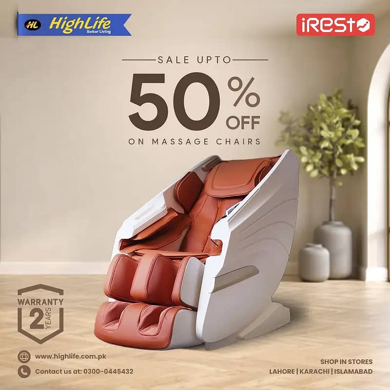 iREST MASSAGE CHAIR PAKISTAN, 4D World no. 1 Massage Chair|Recliner 7