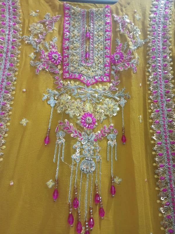 sharara suit / mehndi dress fancy new 1