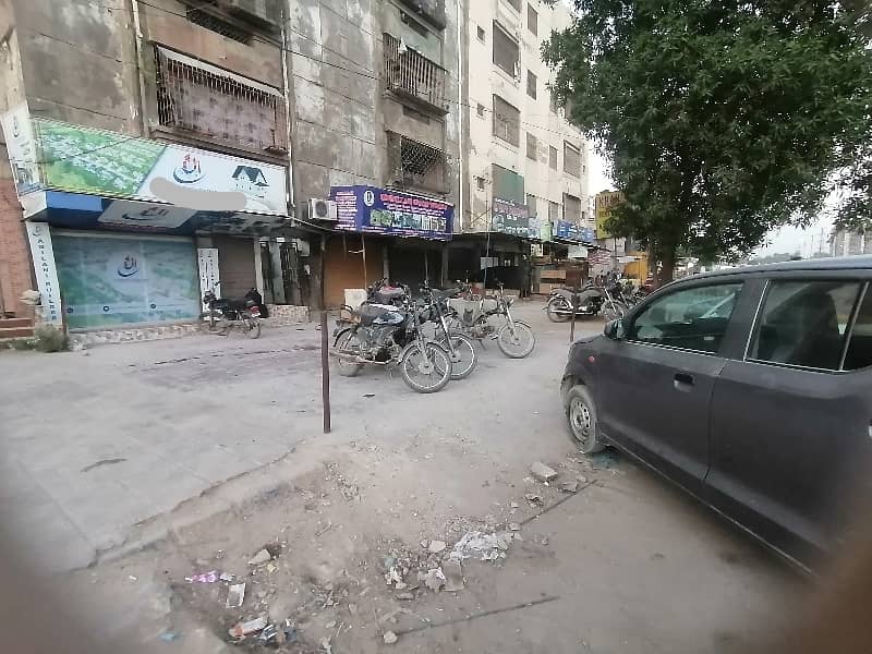 Full furnished office Size 17/40 with extra land attached bath attached kitchen furniture/ups//generator/ptcl/cctv cameras/ best option, 200 feet main road facing power house chowrangi north khi sector 11A 2