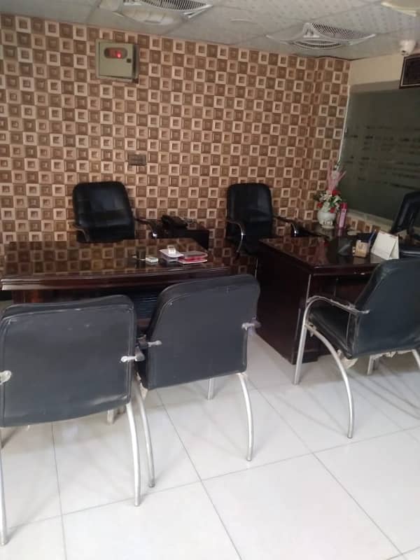 Full furnished office Size 17/40 with extra land attached bath attached kitchen furniture/ups//generator/ptcl/cctv cameras/ best option, 200 feet main road facing power house chowrangi north khi sector 11A 8