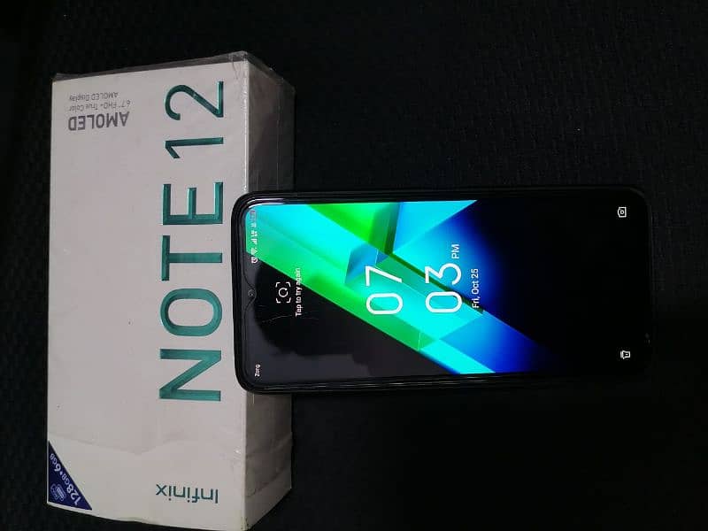 infinix Note 12 6+5gb Ram  128gb Memory complete box PTA APPROVED 6