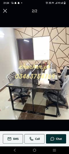 office table, workstation table, cubical, chair, counter, meeting desk