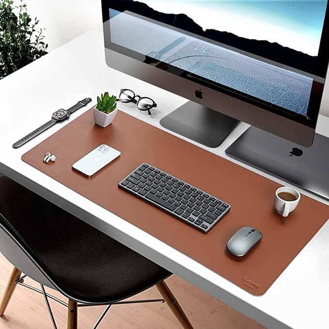 Leather Laptop Desk MousePad|Original Leather Office Computer Desk Ma 0