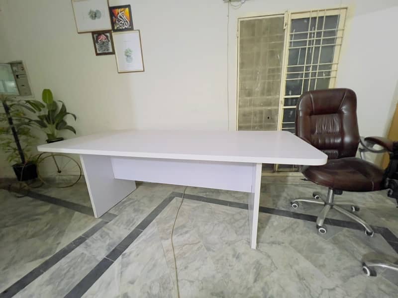 White Aluminium Office Table, Study, Computer and laptopTable 0