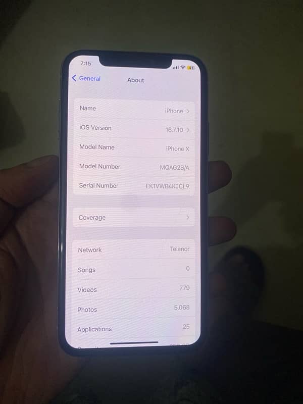 iPhone x 256GB officiall PTA approved 4