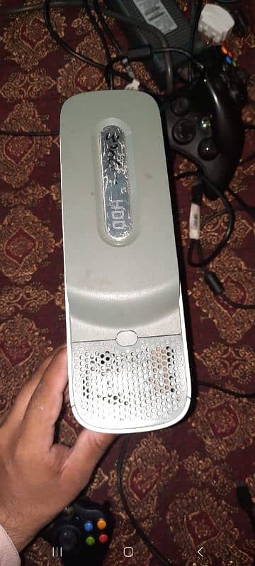 Xbox 360 with 3 controllers 27 games installed 5