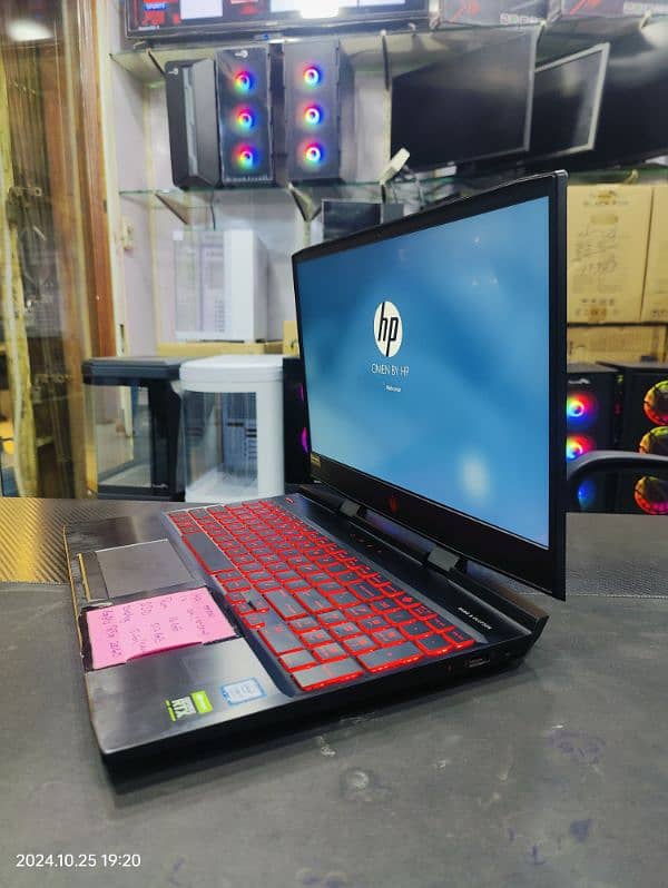 Hp gaming laptop I 7 9th 16gb 512 rtx 2060 6gb 144 hz 18