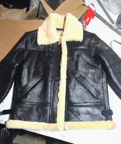 New Luxury Premium Sheepskin Black LEATHER B3 Bomber Avatar Jacket