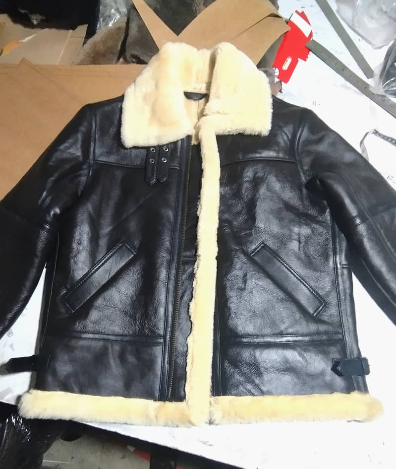 New Luxury Premium Sheepskin Black LEATHER B3 Bomber Avatar Jacket 0