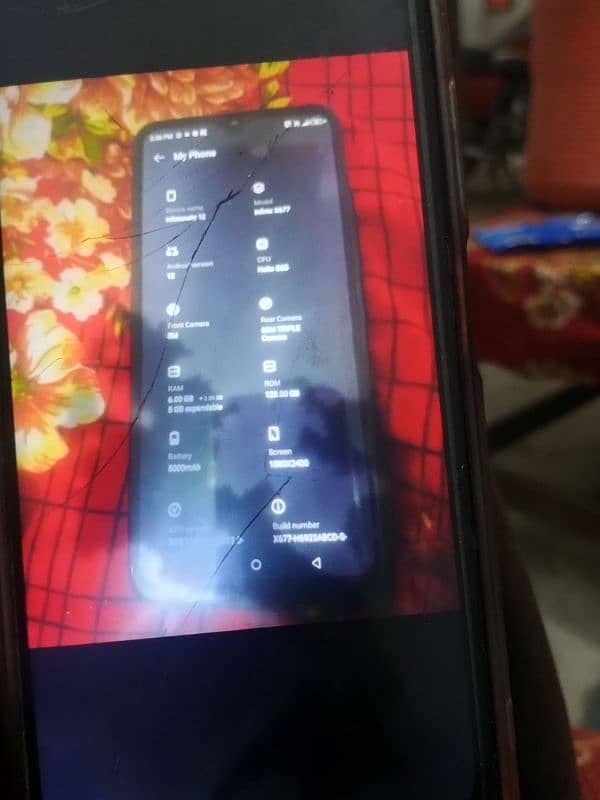 infinix note 12 front per nishan halka sa 9