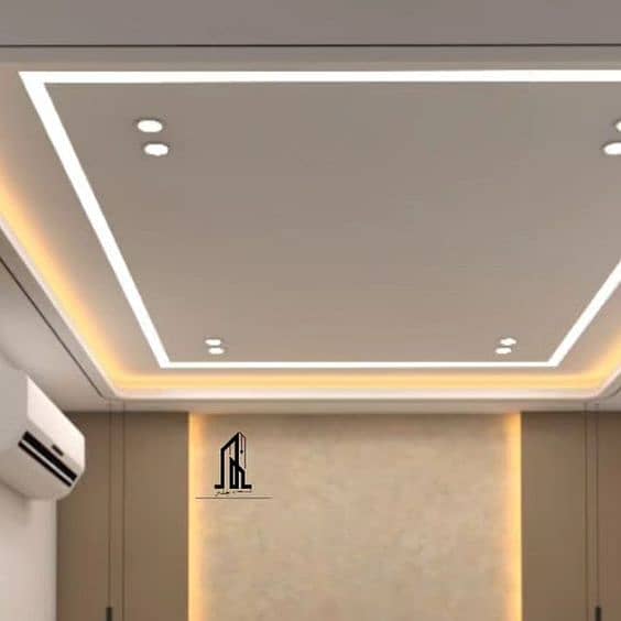 Ceiling for room / Gypsum board / Home decore ideas 14