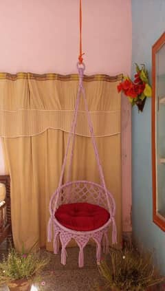 Macrame swing chair