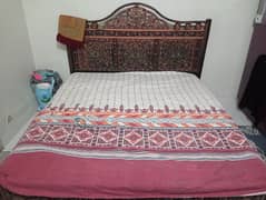 King size iron bed with spring mattress