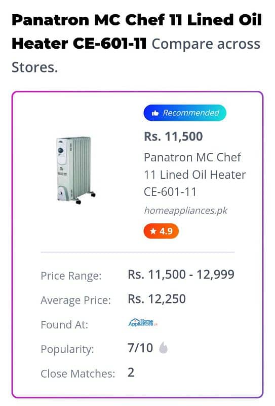 MC Chef Oil filled Radiator 0