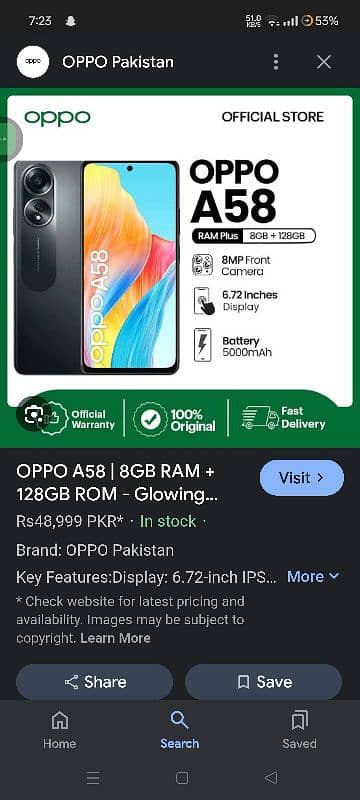 oppo A58 8.128 saraf sat or charger ha sat 10 by 10 ha 0