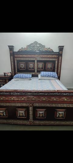 Bed for Sale Excellent Condition Chinioti Style Wooden Bed