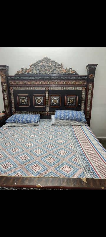 Bed for Sale Excellent Condition Chinioti Style Wooden Bed 1