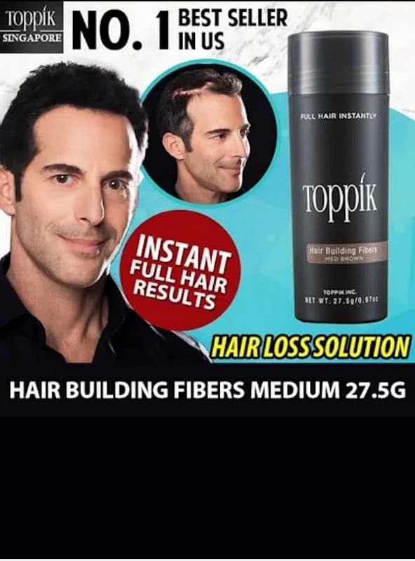 Toppik Hair Building Fiber Fuller Looking Hair for Men & Women(27.5g) 3