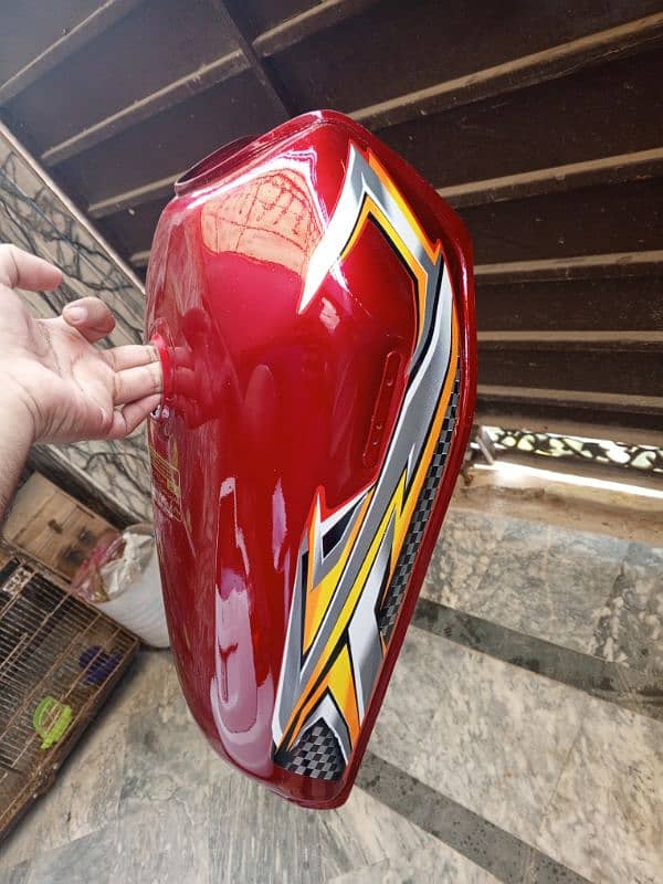 Tanki tapa for sale Honda 125 25 model red color china copy 3