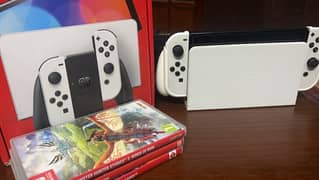 Nintendo Switch Oled (With Games, Pro Controller and Accessories) 0