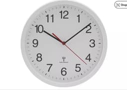 Habitat Radio Controlled Wall Clock - White