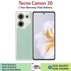 Tecno camon 20  8+8  /256gb      indisplay finger