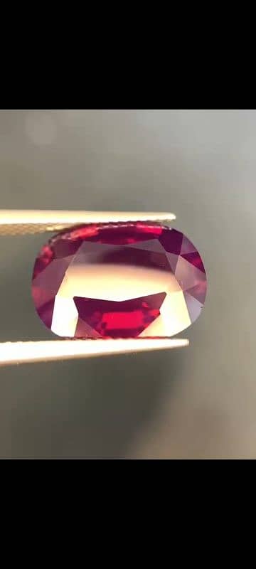 GIA Certified Loupe Clean Top Quality Natural Kashmir Ruby 1