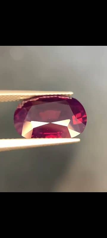 GIA Certified Loupe Clean Top Quality Natural Kashmir Ruby 2