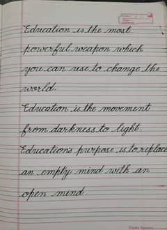 handwriting assignment work 0