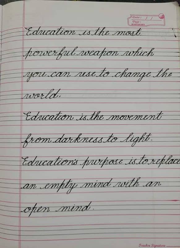 handwriting assignment work 0