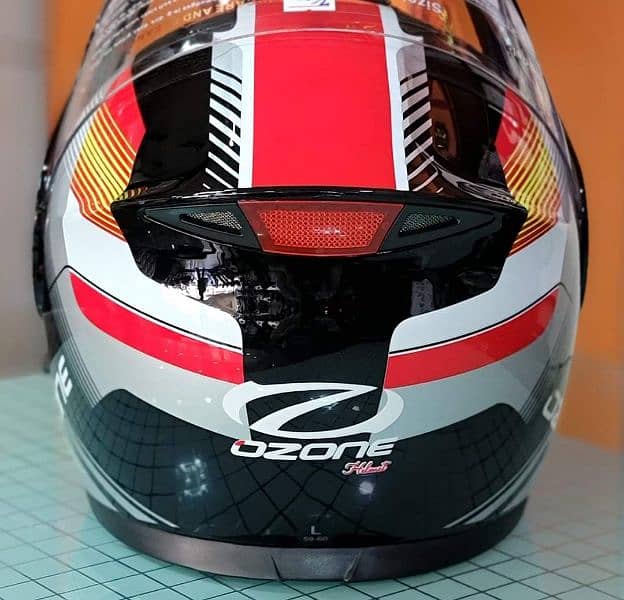 red ozone helmet. 1