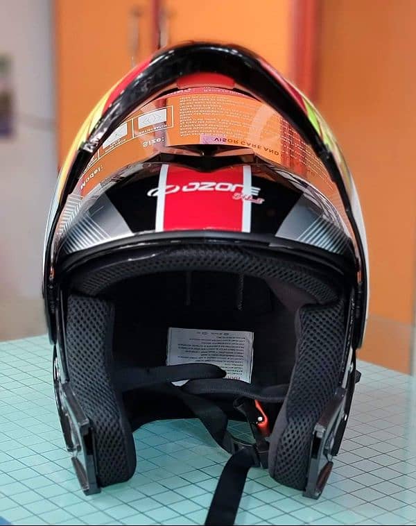 red ozone helmet. 3