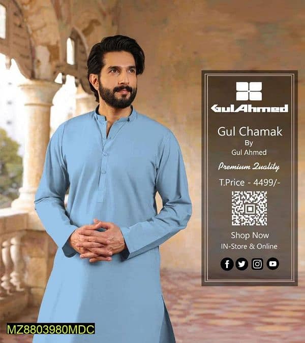 Gul chamak men's suit 1