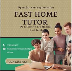 Home Tutor Available from pg to Fsc