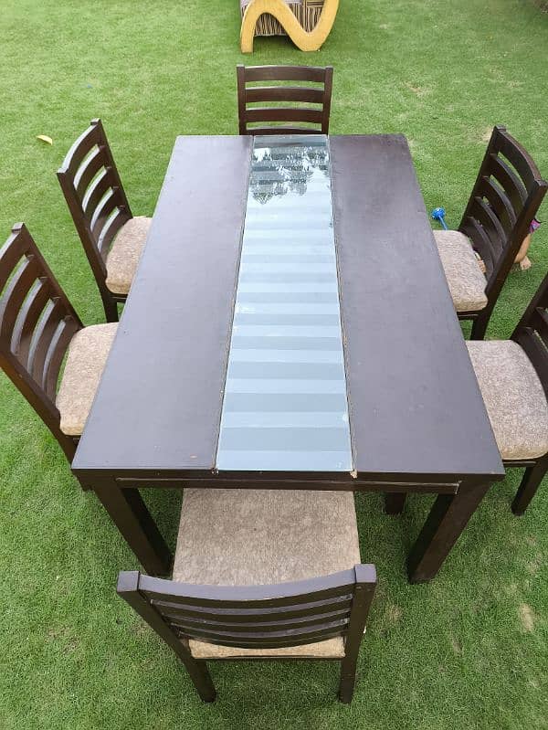 Dining Table and 6 chairs for sale 1