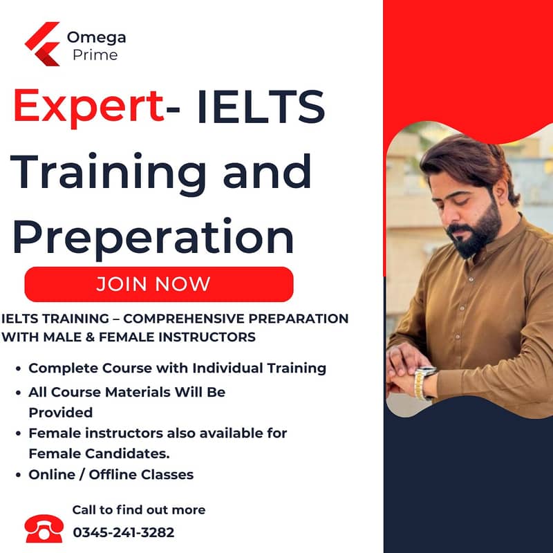 Expert IELTS Male and Female Teachers with Online and Offline Class 0