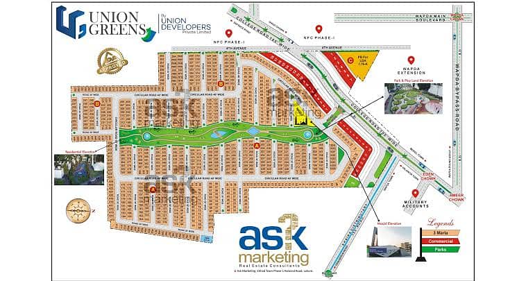 3 MARLA PLOT FOR SALE IN UNION GREEN COLLEGE ROAD LAHORE 0