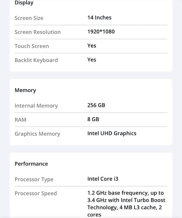 Infinix INBook X1 14 Inches Core i3 (8GB RAM - 256GB SSD) 3