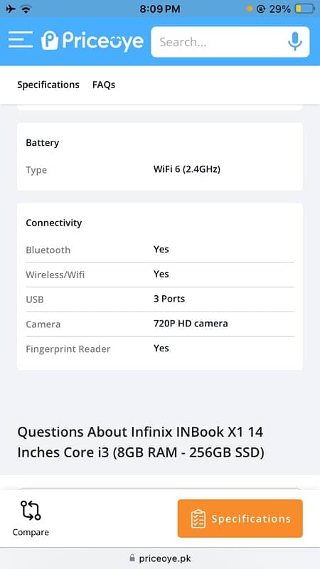 Infinix INBook X1 14 Inches Core i3 (8GB RAM - 256GB SSD) 4