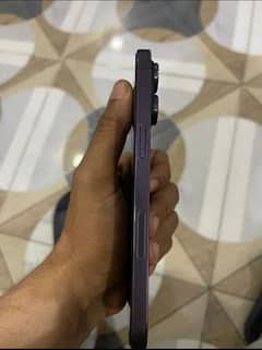 iphone 14 pro max 128gb  jv Deep Purple with box and Cable