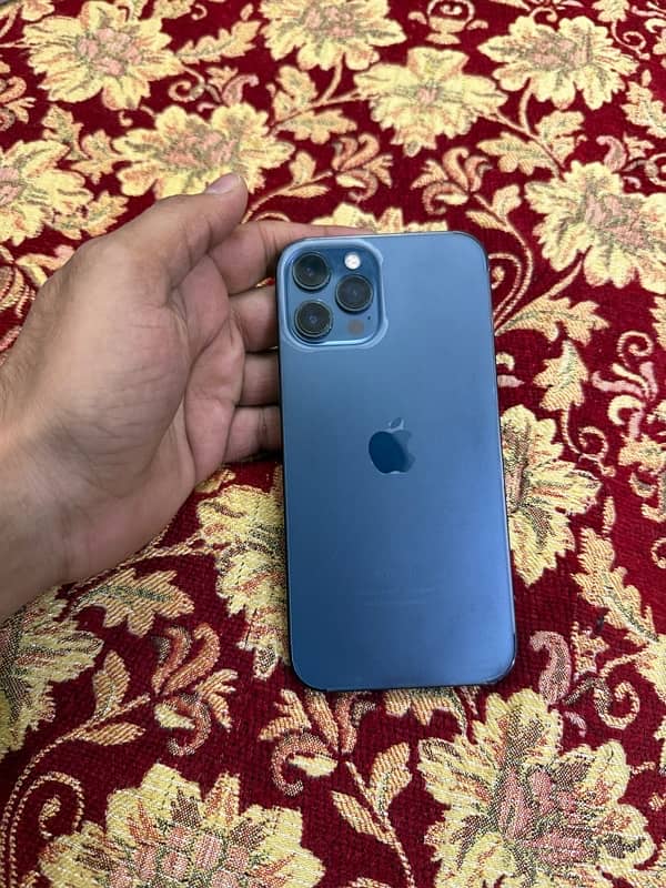 iPhone 12 pro max Blue, 128GB PTA Approved (7 days warrenty ) Like New 6